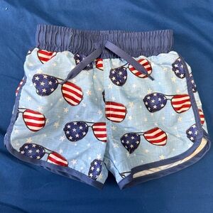 Patriotic Caden Lane 12-18 Month Swim Shorts